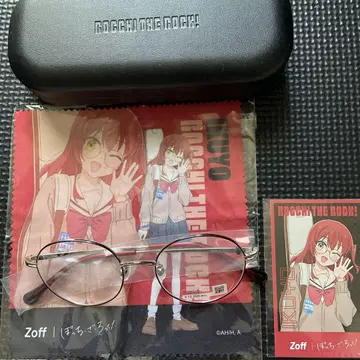 Zoff 봇치 더 록! 키타짱 안경 케이스 포함
