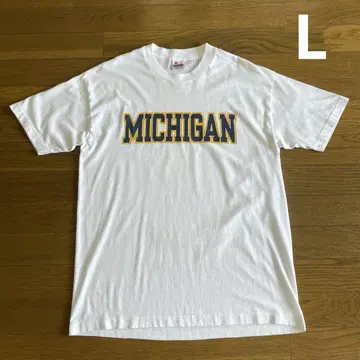 80s USA제 SIGNAL MICHIGAN 티셔츠 L 화이트 미시건