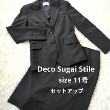 새상품급 Deco Sugai Stile 여성용 셋업 블랙 11호