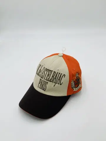 새상품 CASTELBAJAC 까스텔바작 캡 오렌지 베이지 브라운