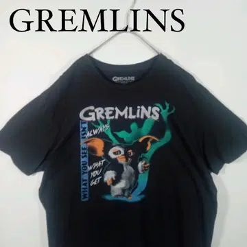 GREMLINS 그리민스 티셔츠 블랙 XL 영화