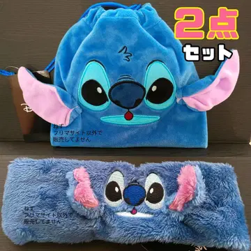 새상품 2개 디즈니 스티치 헤어밴드 폭신폭신 복조리 마트 한정판