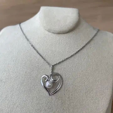 MIKIMOTO 펄 실버 목걸이