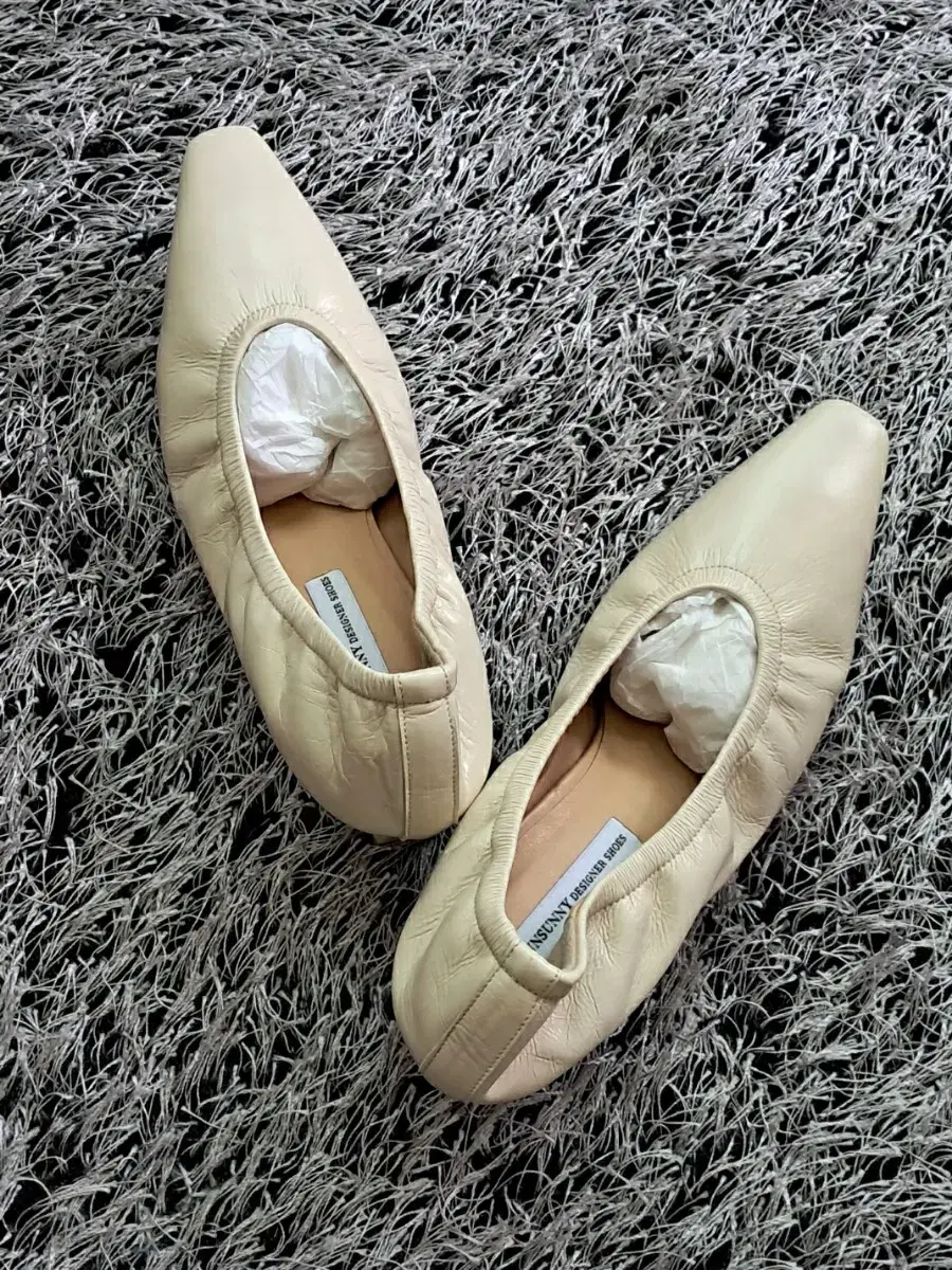 Unworn (225~230) Handmade Natural Leather Ballet Shoes