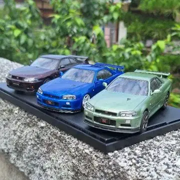 아오시마 1/32 라쿠플라 스카이라인 GT-R 3대
