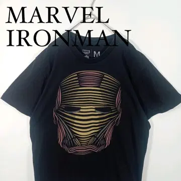MARVEL 아이언맨 티셔츠 M 사이즈 블랙 아메리칸 코믹스