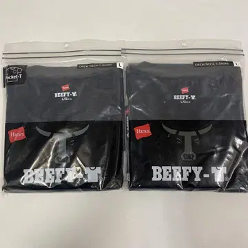 Hanes BEEFY-T 티셔츠 L 사이즈 2장 세트
