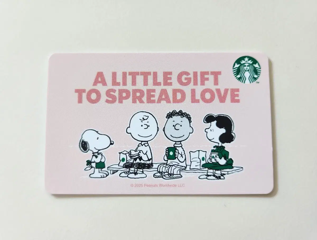 스타벅스 스누피 A Little Gift 카드 스타벅스카드