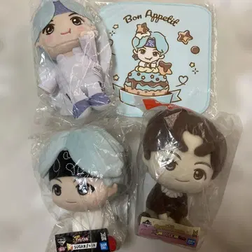 BTS TinyTan 제일복권 슈가 봉제 인형 세트