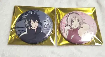 NARUTO 나루토 난자 타운 훈련장 캔뱃지 사스케 사쿠라