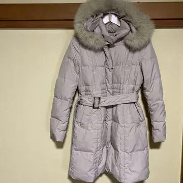 키이스 후드 부착 퀼팅 롱 다운 자켓