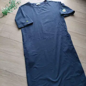 르꼬끄 스포르티브 네이비 코튼 반팔 원피스 L