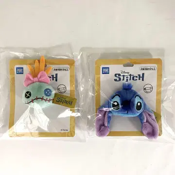 릴로 & 스티치 봉제 인형 배지 스큅 & 스티치 2종 세트