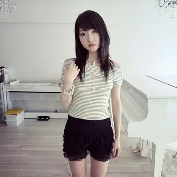 질 스튜어트 스트라이프 오프숄더