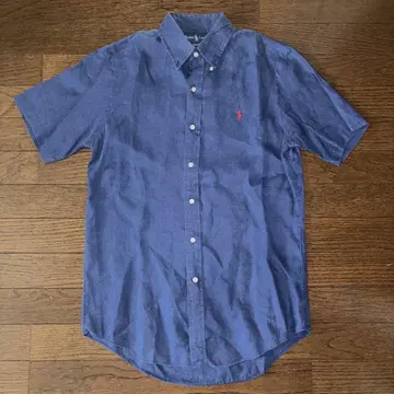 Ralph Lauren 90s 린넨 100% 린넨 셔츠 y2k 노멀 코어