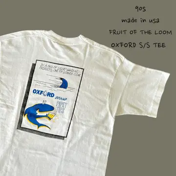 90s 반팔 기업 OXFORD TEE 미국제 made in usa