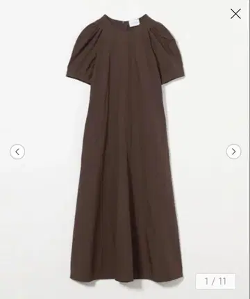 united arrows 퍼프 슬리브 원피스 워셔블