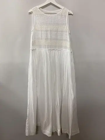 canal jean arc. 인도 면 자수 원피스 화이트 M