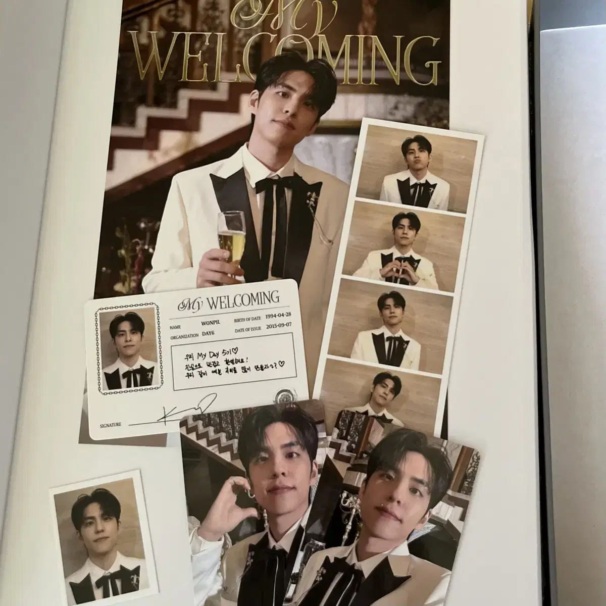 DAY6 My Day 5th Key Kit Buncheol Sungjin Young K Wonpil Dowoon Poca ID Photo