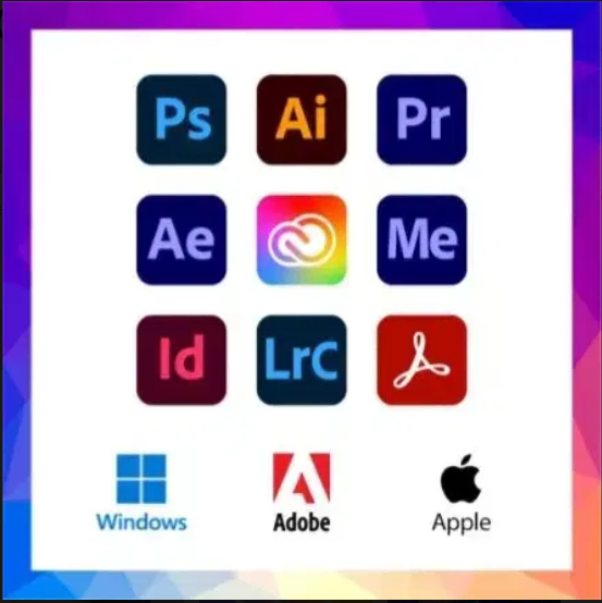 Photoshop Illustrator Premiere Pro After Effects Acrobat Lightroom Adobe