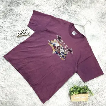 GILDAN 바하마 프린트 티셔츠 XL 보라색