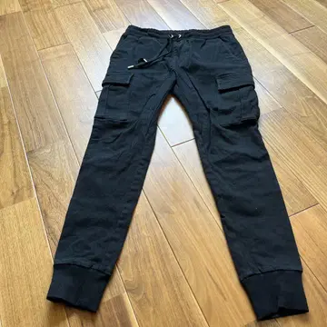 WEST POINT 블랙 카고 팬츠