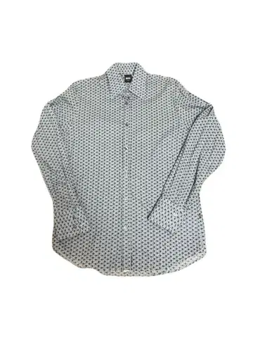 HUGOBOSS 긴팔 셔츠 화이트/블랙