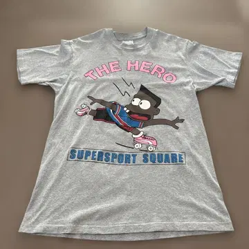 80s USA제 Hanes THE HERO 캐릭터 티셔츠 빈티지