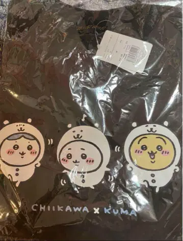치이카와 나가노 마켓 티셔츠 인형옷 M 사이즈 미사용 반팔 블랙