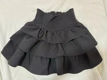 미셸 마카롱 프릴 슬림 레그 스커트