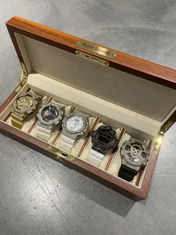 G-SHOCK 커스텀 장식 5종 세트 CASIO 손목시계 스와로브스키