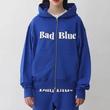 Bad Blue seventeen 정한 착용 풀 집업 후드티 size2