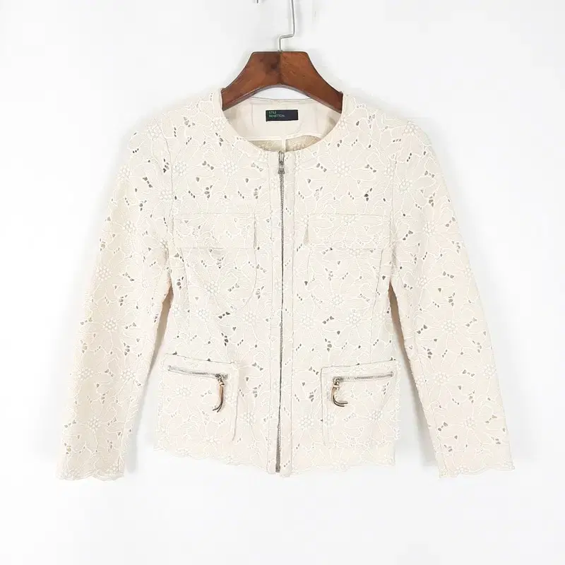 United Colors Of Benetton. Jacquard Punching Zip-Up Jacket XS