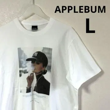 APPLEBUM 애플 범 티셔츠 smoking girl 화이트 L