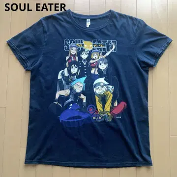 SOUL EATER 소울 이터 캐릭터 프린트 티셔츠 블랙 L 애니메이션