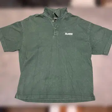 XLARGE 다크 그린 피케 셔츠 XL