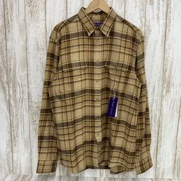 nm-983) 랄프 로렌 퍼플 라벨 코튼 체크 플란넬 셔츠