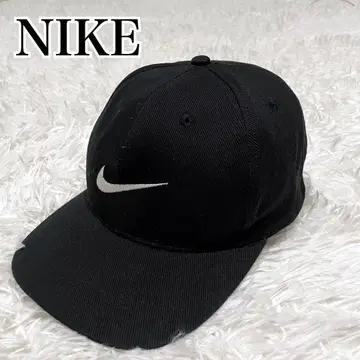 나이키 90s 스냅백 캡 자수 로고 블랙 실버 택