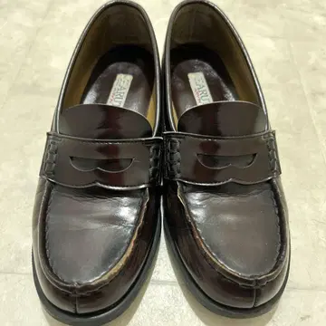 HARUTA 브라운 로퍼 가죽 24cm