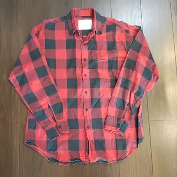 90S 코튼 체크 셔츠 USA제 빈티지 vintage