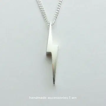 번개 라이트닝 볼트 탑 목걸이 키헤이 체인 실버 925