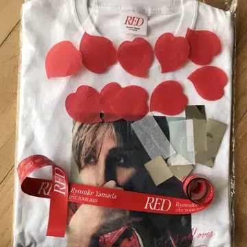 야마다 료스케 사이즈 티셔츠 2025 RED 덤