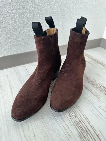 새상품 CHAMULA 참무라 스웨이드 부츠 브라운 27cm 멕시코제
