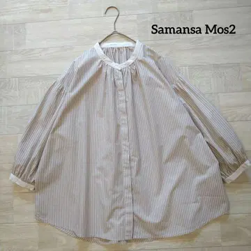 Samansa Mos2 사만사 모스모스 히비키 보탄 개더 블라우스 F