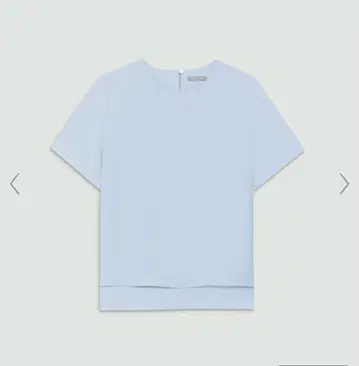 Theory Luxe 반팔 상의 스카이블루 38