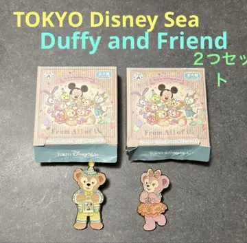 도쿄 디즈니씨/Duffy and Friend/핑 배지/2개