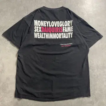 90년대 USA제 메시지 농담 욕망 빈티지 T-셔츠