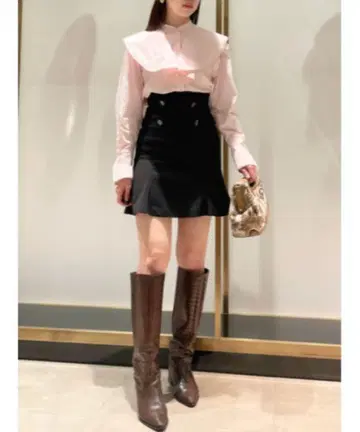 택 포함 새상품 LILY BROWN 플레어 스커트 숏 팬츠