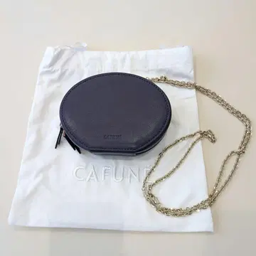CAFUNE 숄더백 보라색 에그 체인