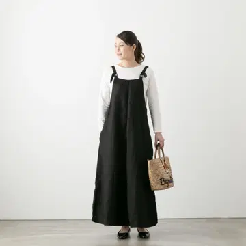 SARAHWEAR 사라웨어 린넨 살로펫 팬츠 블랙